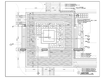 现代庭院 水庭院 施工图