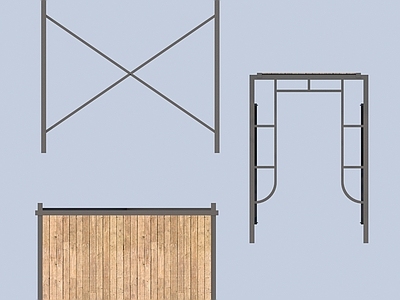 现代其他局部构件 脚手架 置物架