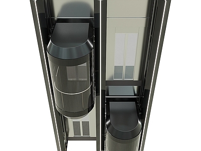现代简约电梯 观光电梯 轿厢 升降电梯