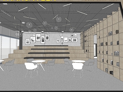 现代轻奢商场 商场休息区 商场餐厅 高铁餐厅 机场餐厅 阶梯演讲空间