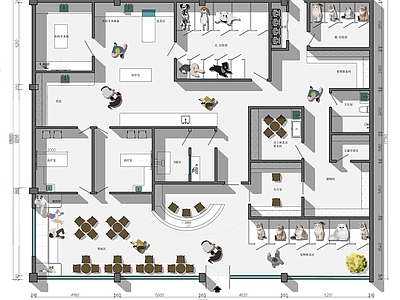 现代宠物医院 宠物医院 宠物中心 猫狗店 宠物治疗 施工图