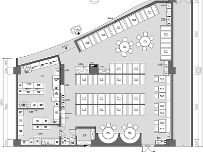 现代茶餐厅 港式茶餐厅 真功夫 72街快餐店 小炒店 施工图