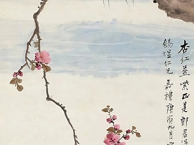 新中式中式挂画 水墨画 国画 艺术挂画 花鸟画