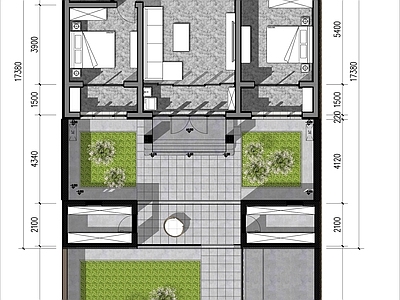 新中式现代乡村民房 自建房 简洁