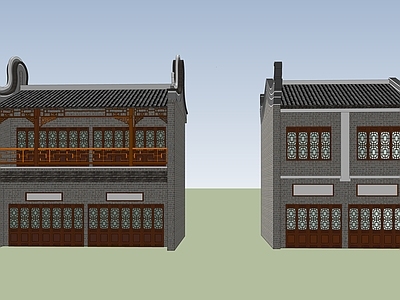 中式古建筑 古建民居