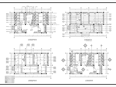 现代公共卫生间 公共卫生 施工图