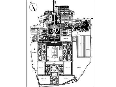 景观平面图 庭院平面图 施工图