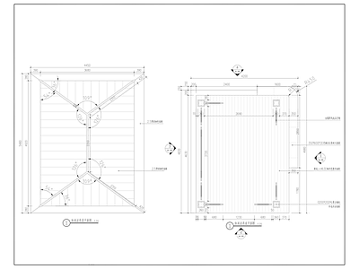 现代其他节点详图 休闲凉亭做法详图 施工图