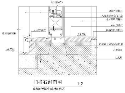 现代新中式地面节点 地台节点 施工图