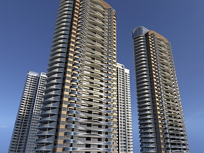 现代高层住宅 住宅 高层住宅 多层住宅