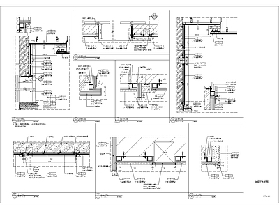现代其他室内工艺节点 电梯厅详图 施工图