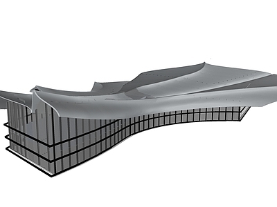 现代北欧风格建筑 现代流线形建筑 扎哈风建筑设计