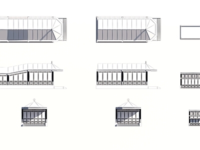 现代其他公共建筑 地铁出入口