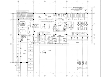 现代茶餐厅 茶楼会所 施工图