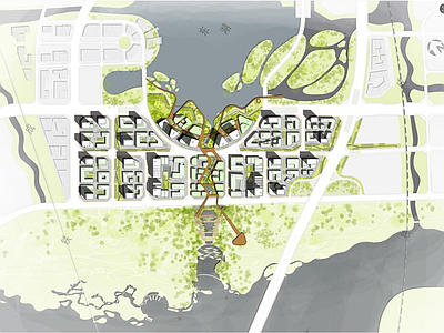 现代简模规划 东湖生态产业园