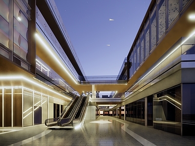 现代商场建筑 商业街 商业MALL