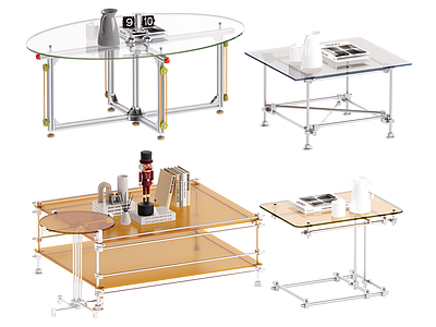 现代茶几 金属茶几 玻璃茶几 包豪斯茶几
