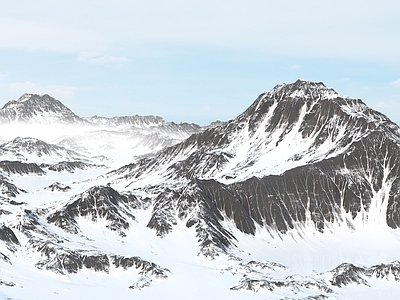 现代其他景观 现代雪山山脉 山峰山地地形 群山大地形 山地森林公园 自然群山背景
