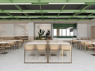 现代快餐店 现代风格餐厅