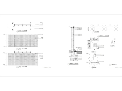 日式栏杆 竹篱笆围栏详图 施工图