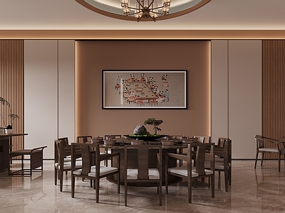 现代禅意茶餐厅 现代中式茶餐厅 现代中式餐厅包间 现代茶室包间