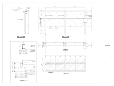 现代新中式校园景观 幼儿园木铺装 消防门 非机动车棚 施工图