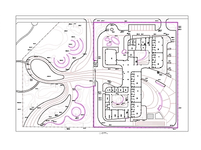 现代校园景观 学校配植全套施工 幼儿园配植 苗木表设计说明 施工图