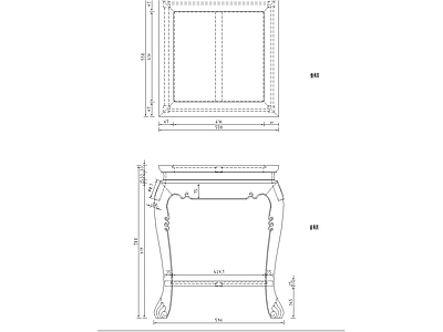 中式综合家具图库 动态图块 清式角几 施工图