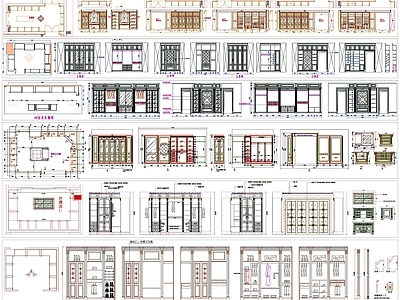 现代柜子 衣柜设计 衣柜素材 衣帽柜素材 衣柜 衣帽柜 施工图