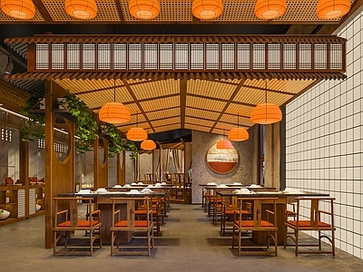 新中式其他餐饮空间 新中式风饭店