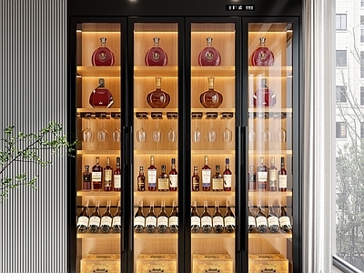 现代酒柜 红酒柜 恒温酒柜 成品酒柜 玻璃酒柜