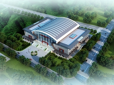 现代体育建筑 现代体育馆 封闭体育馆