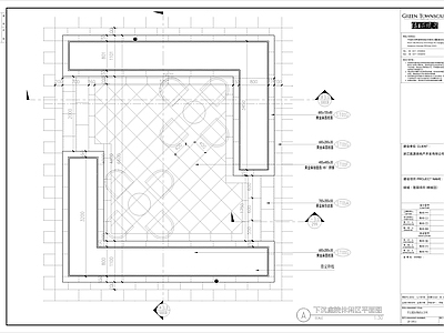 现代庭院 下沉庭院休闲区 施工图