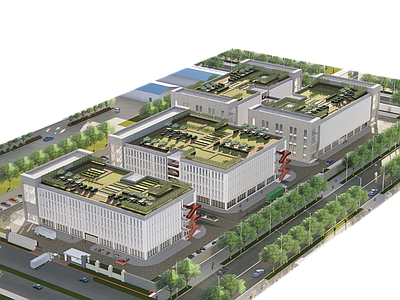 现代厂房 建筑 工业厂房