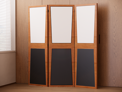 中古屏风 木屏风 可折叠屏风
