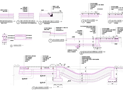 现代校园景观 动物园 儿童乐园 幼儿园活动区 戏水池 塑胶地垫 施工图