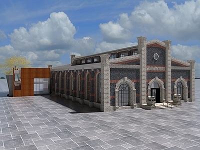 中式古建 古建筑兵工厂改造 民国建筑 中式传统建筑 旅游景区 景点
