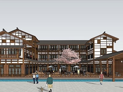 中式其他商业建筑 商业