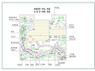现代新中式屋顶花园 花园景观 庭院景观 私人花园 公园景观 景观设计 施工图