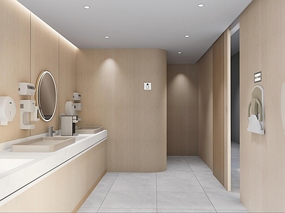 现代极简母婴店 母婴室 洗手间 儿童 更衣室