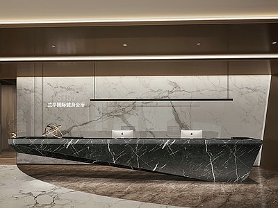 现代美发店 现代会所前台接待台