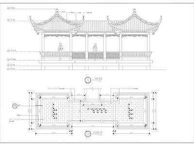 现代新中式亭子 廊亭 景观亭 凉亭 木亭 八角亭 施工图