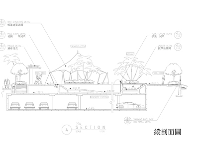 现代亭子 凉亭 景观亭 廊亭 施工图