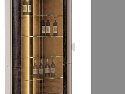 轻奢柜子 酒柜家具 施工图