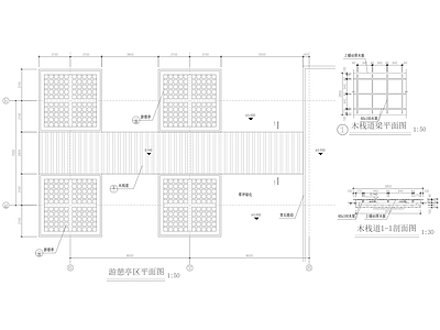 简约亭子 景观亭 凉亭 休息亭 木亭 施工图