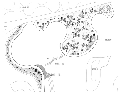 景观平面图 景观平面 施工图