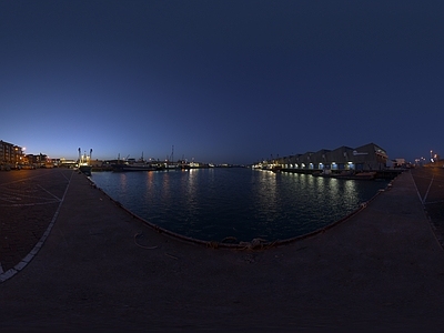 天空HDR 湖边傍晚HDR