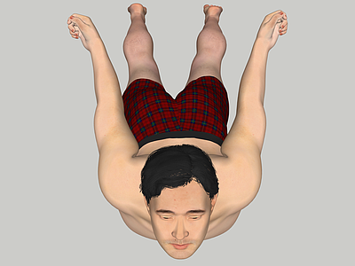 男人 游泳
