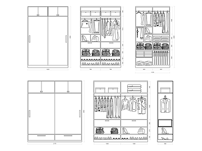 柜子 衣柜立面图 施工图