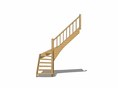 现代楼梯 扶手楼梯 木楼梯 转角楼梯